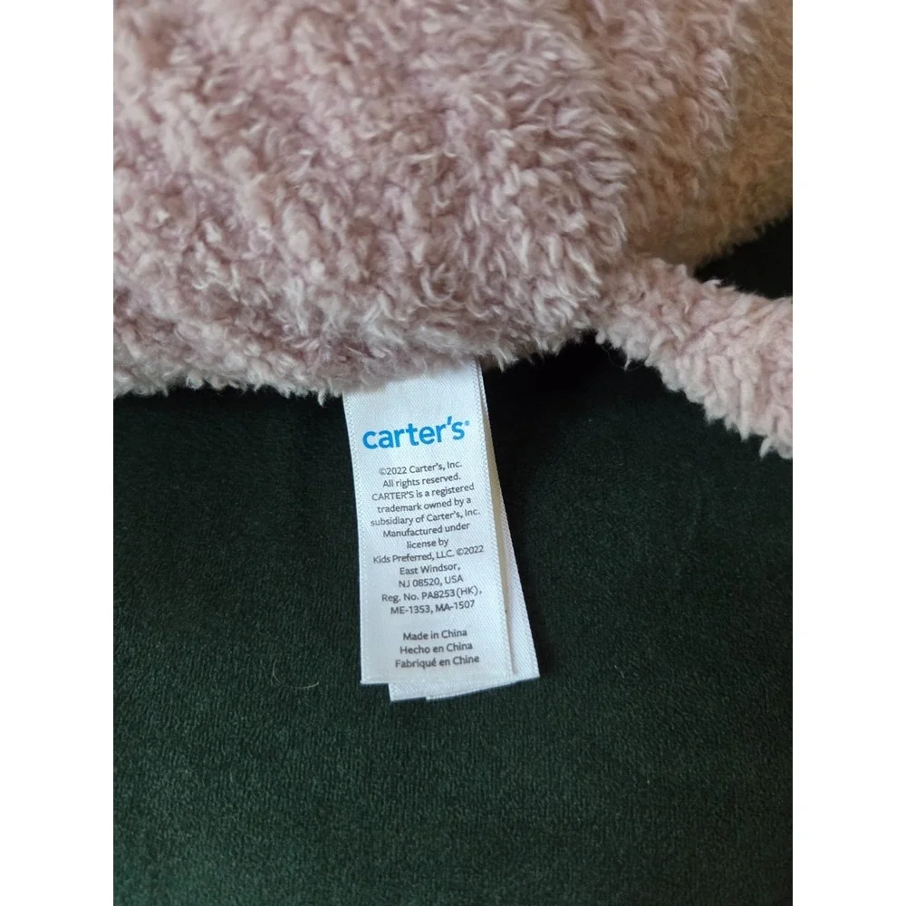 Carter's Lilac Purple Hippo Hippopotamus Stuffed Animal Plush Baby Toy 2022